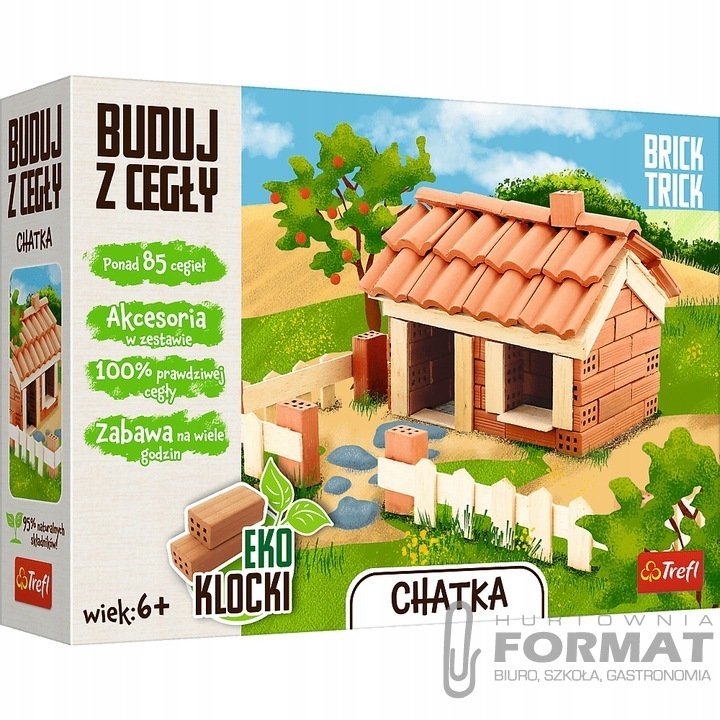 Eko Klocki Buduj z cegły Brick Trick Chatka 61541 1