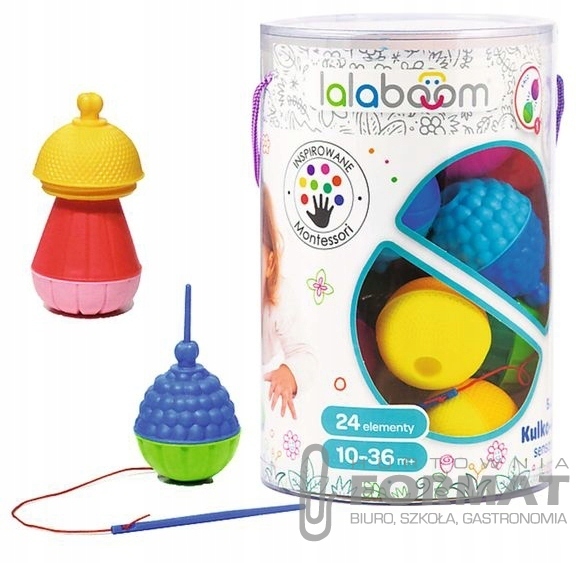 Zestaw kulkoklocków 12 elementów Lalaboom 61077 1