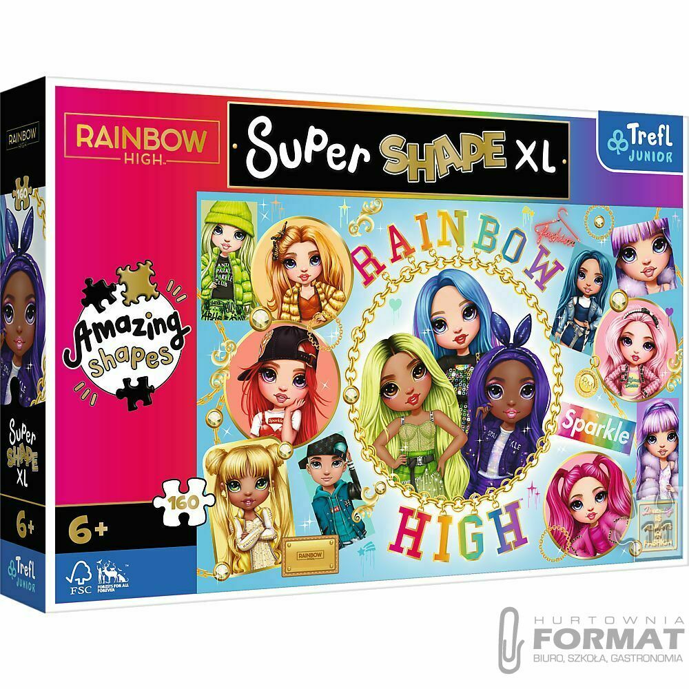 Puzzle Trefl Mga XL Kolorowe Rainbow  High 160 el. (50027) 1