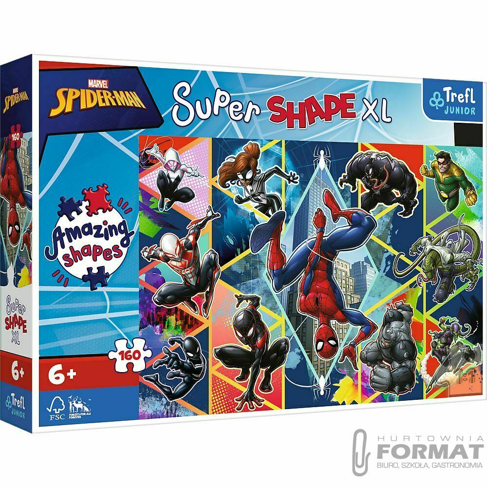 Puzzle Trefl Avengers XL Dołącz do Spidermana 160 el. (50024) 1