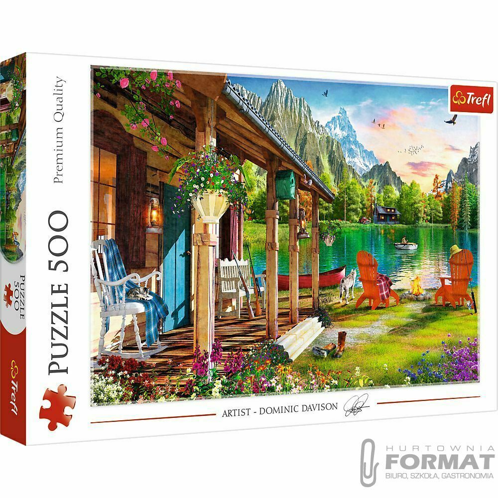 Puzzle 500el.Domek w górach 1