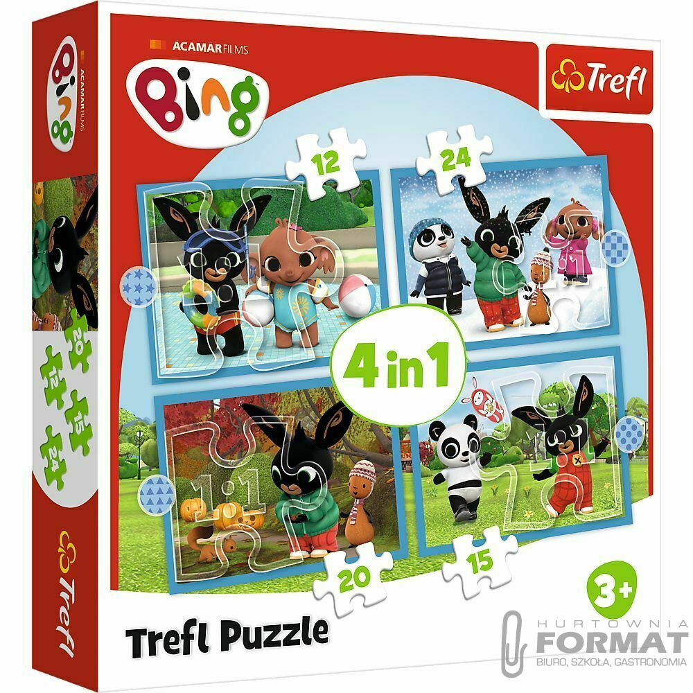 Puzzle Trefl Bing Wesoły Bing (34631) 1