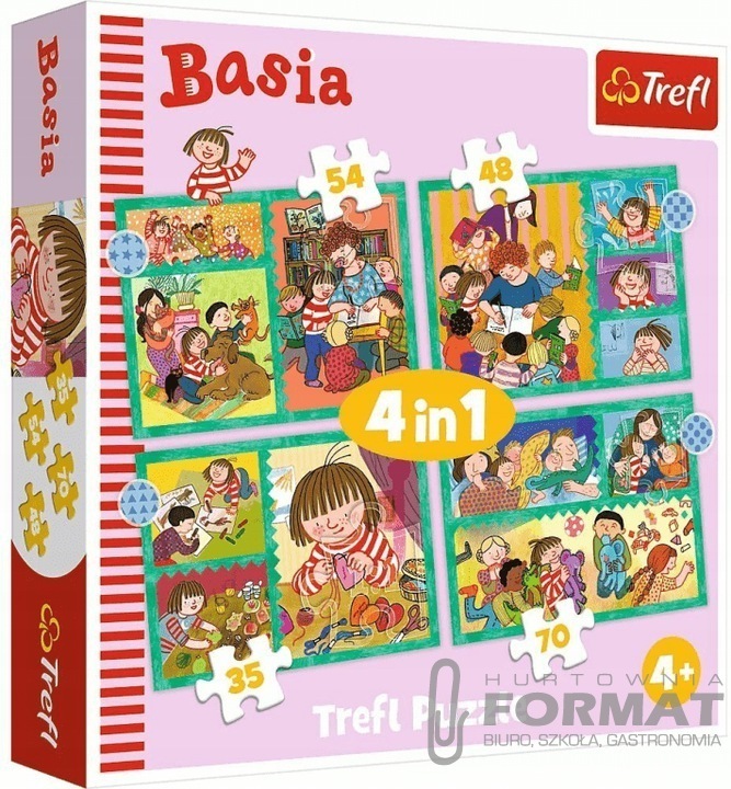 Puzzle 4w1 Przygoda Basi Trefl 34606 1