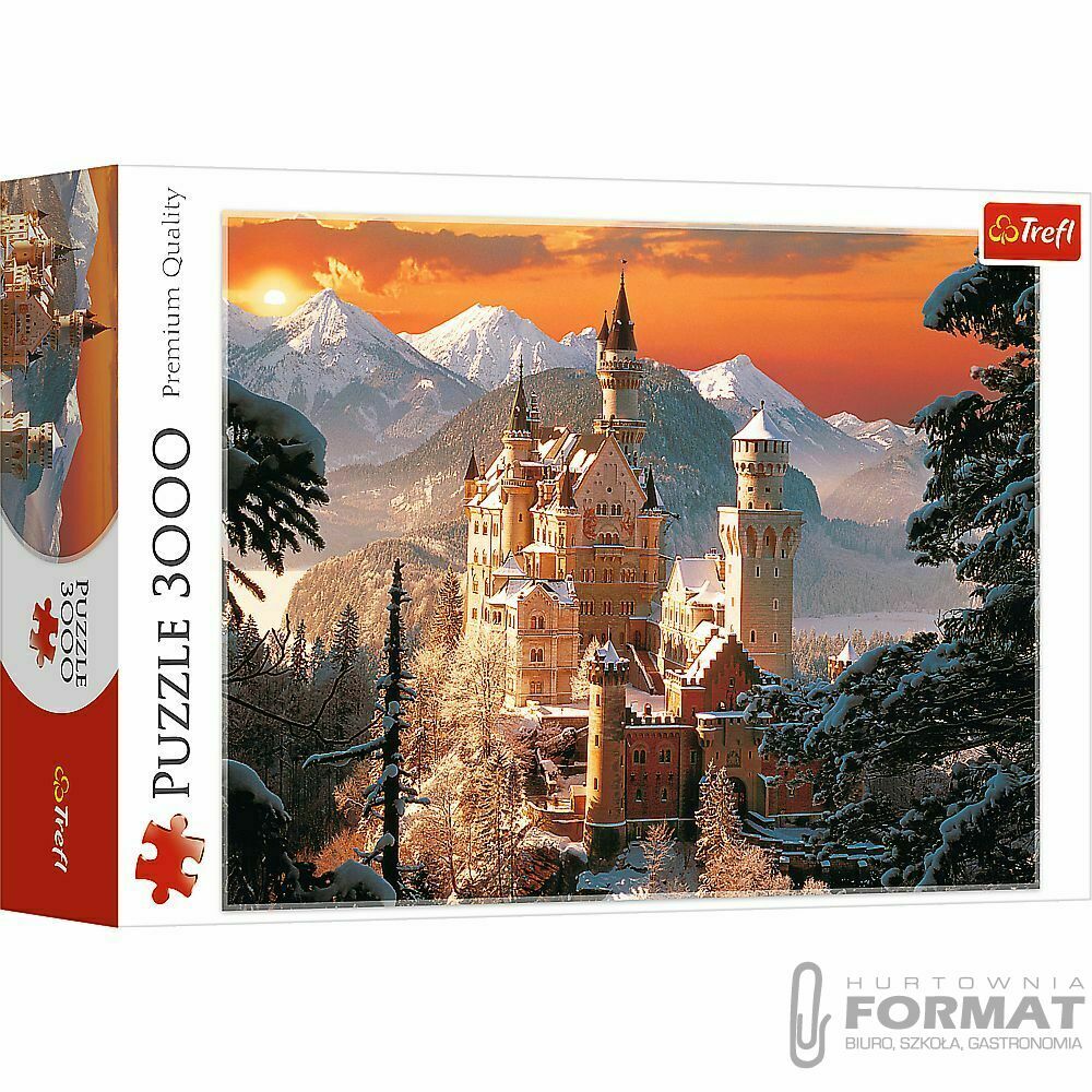 Puzzle 3000el zamek zimowy TREFL 1