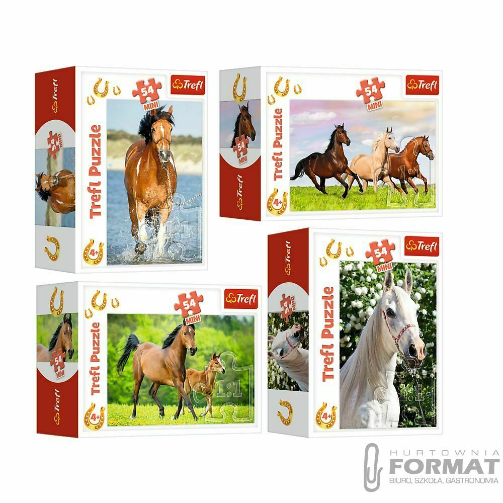 Puzzle 54el Mini Świat koni 2 Trefl 19725 1