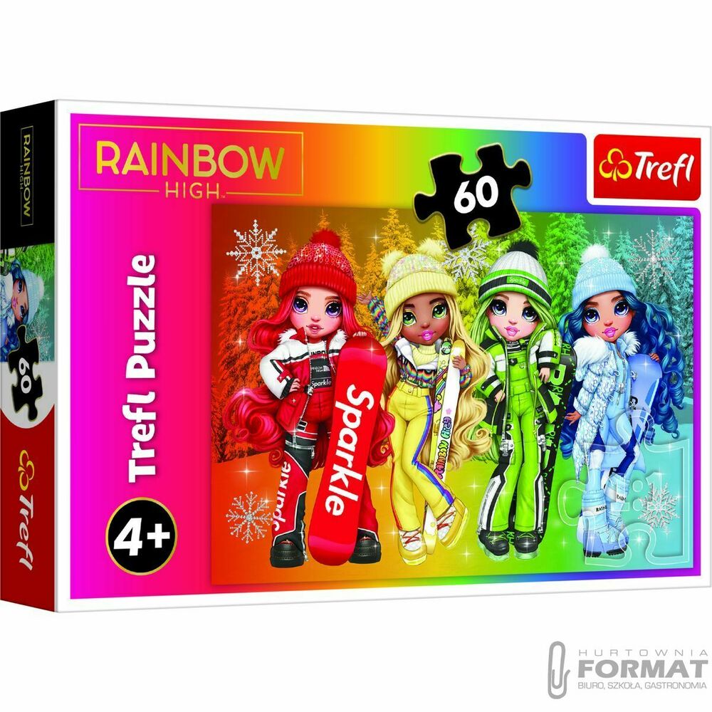 Puzzle 60el Radosne lalki / MGA Rainbow High 17380 1