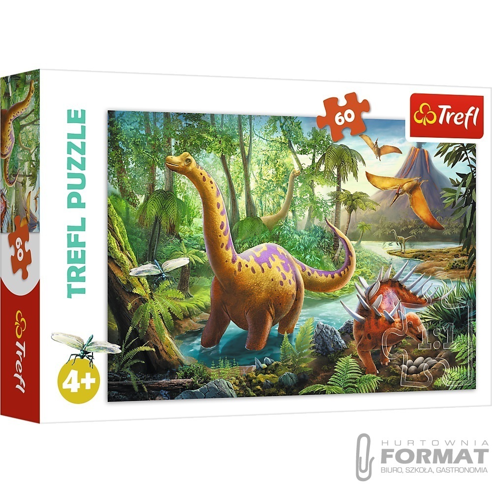 Puzzle 60 Wędrówka dinozaurów TREFL 17319 1