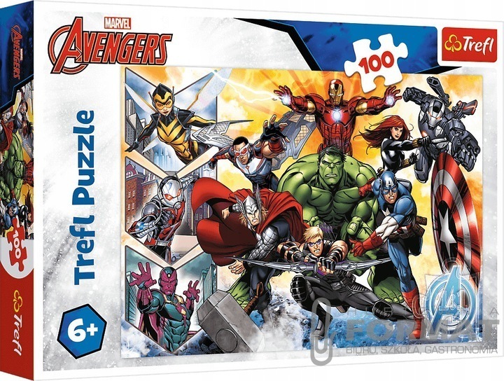 Puzzle 100el Siła Avengersów Marvel 16431 Trefl 1