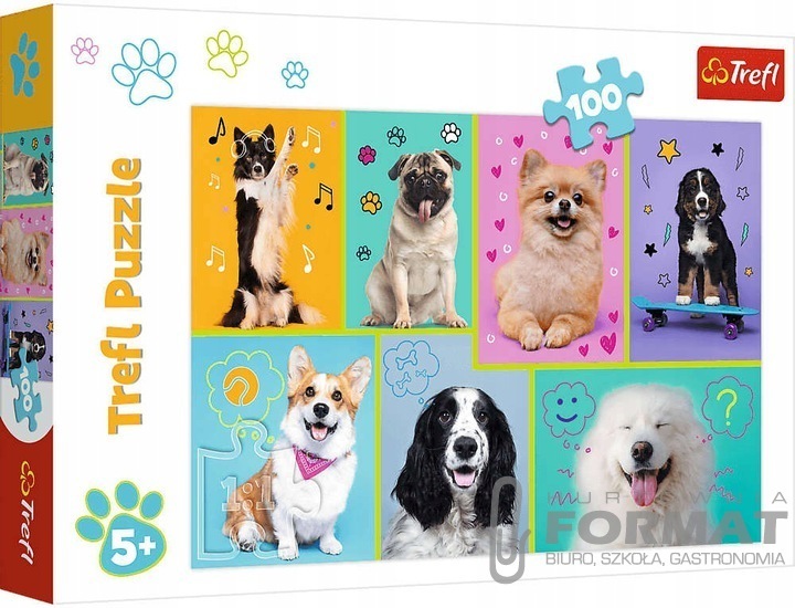 Puzzle 100el W świecie piesków 16421 Trefl p12 1