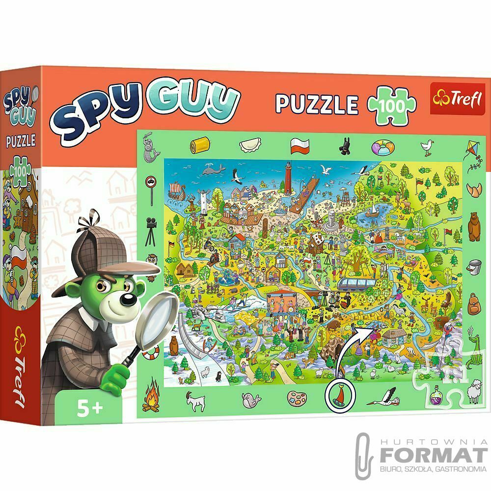 Puzzle Trefl Rodzina Treflików Spy Guy - Polska (15596) 1
