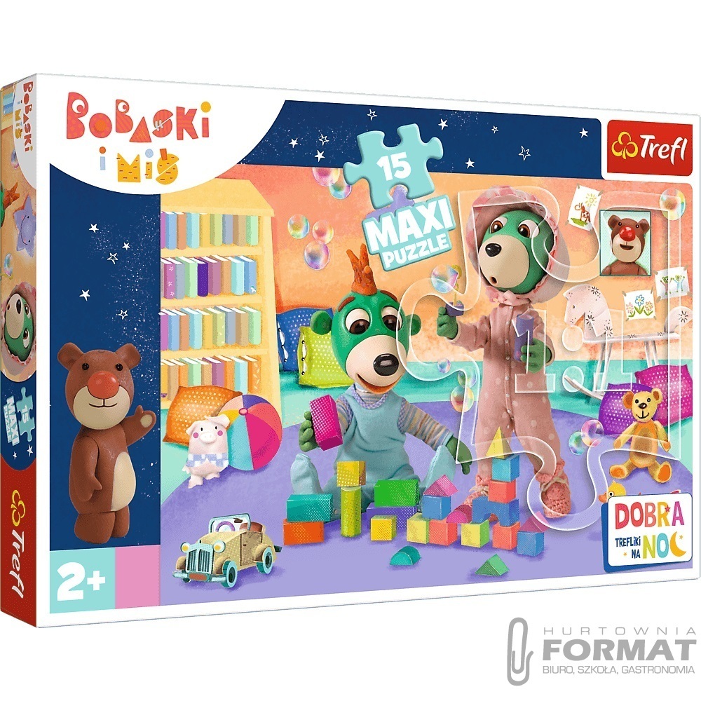 Puzzle 15 maxi Wesoły świat Bobasków 14332 1