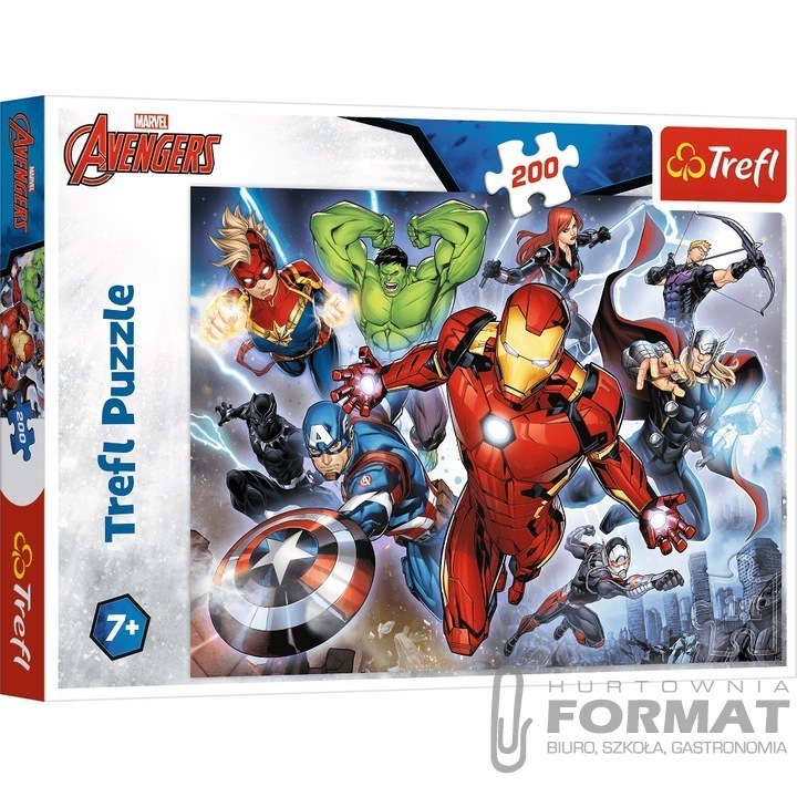 Puzzle 200el Waleczni Avengersi Disney Marvel The 1