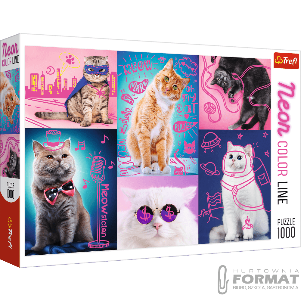Puzzle 1000el Super koty 1