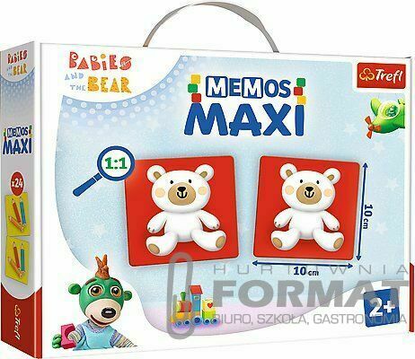 Gra strategiczna Trefl Memos Maxi Bobaski i Miś (02332) 1