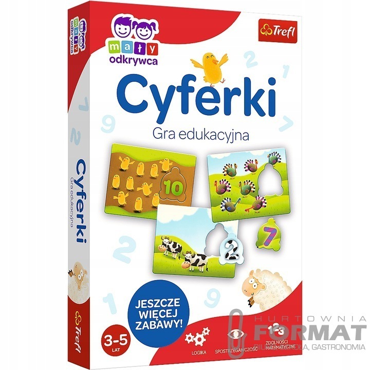 Cyferki mały odkrywca gra edukacyjna 01946 Trefl 1