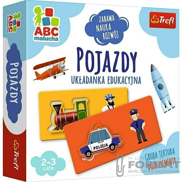 Pojazdy ABC Malucha gra edukacyjna 01942 Trefl 1