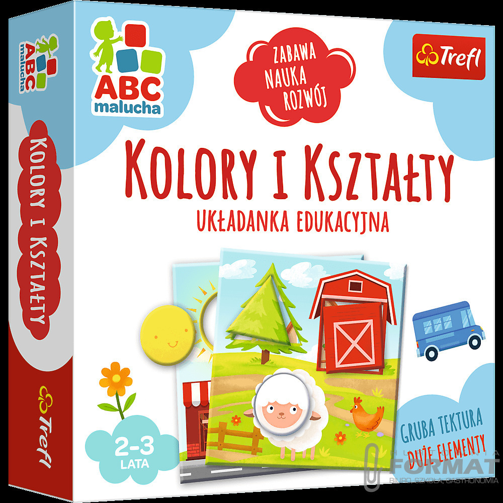 ABC malucha, Gra edukacyjna Trefl, Kolory i kszt. 1