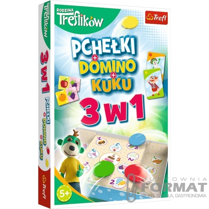 GRA - Trefliki 3w1 Domino Pchełki Kuku 01921 1