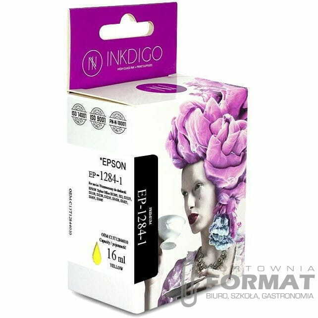TUSZ INKDIGO EPSON EP-1284-1 ŻÓŁTY 1
