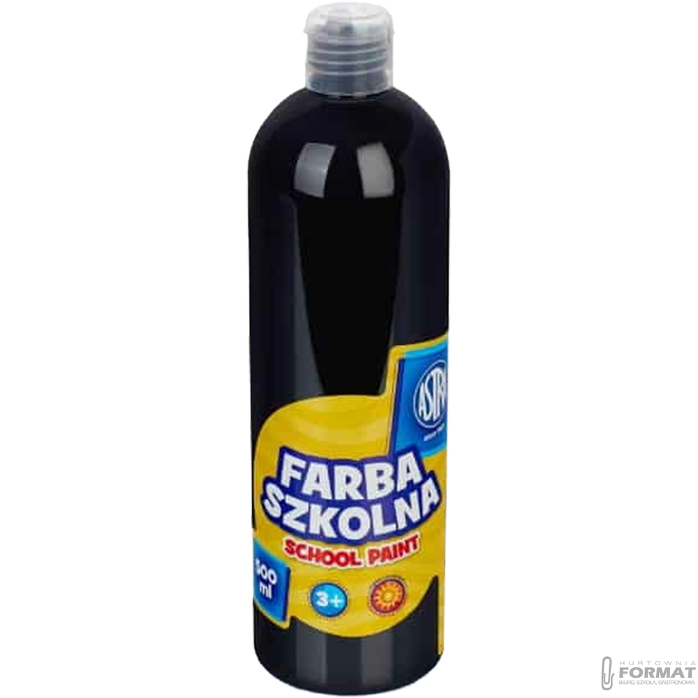 Farba szkolna Astra - czarna 500 ml 1