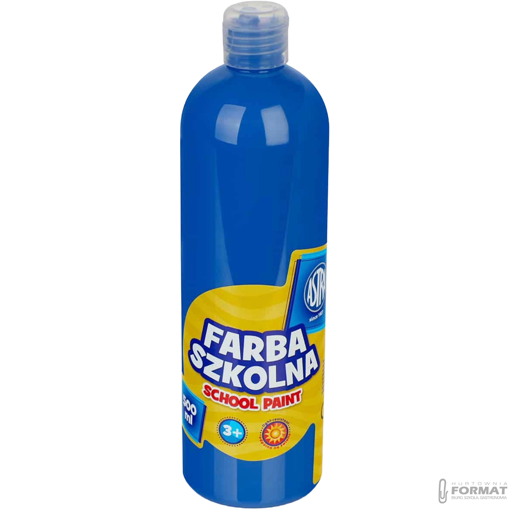 Farba szkolna Astra - niebieska ciemna 500 ml 1