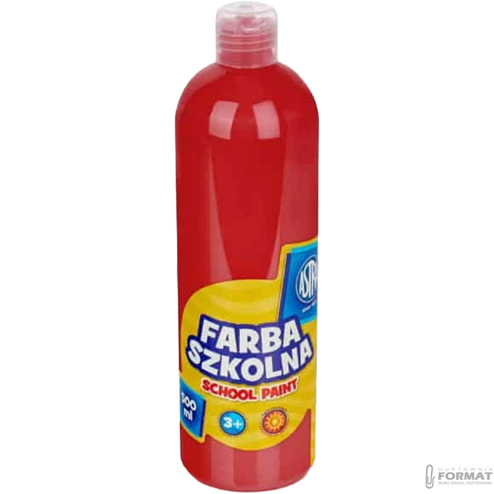 Farba szkolna Astra - czerwona 500 ml 1
