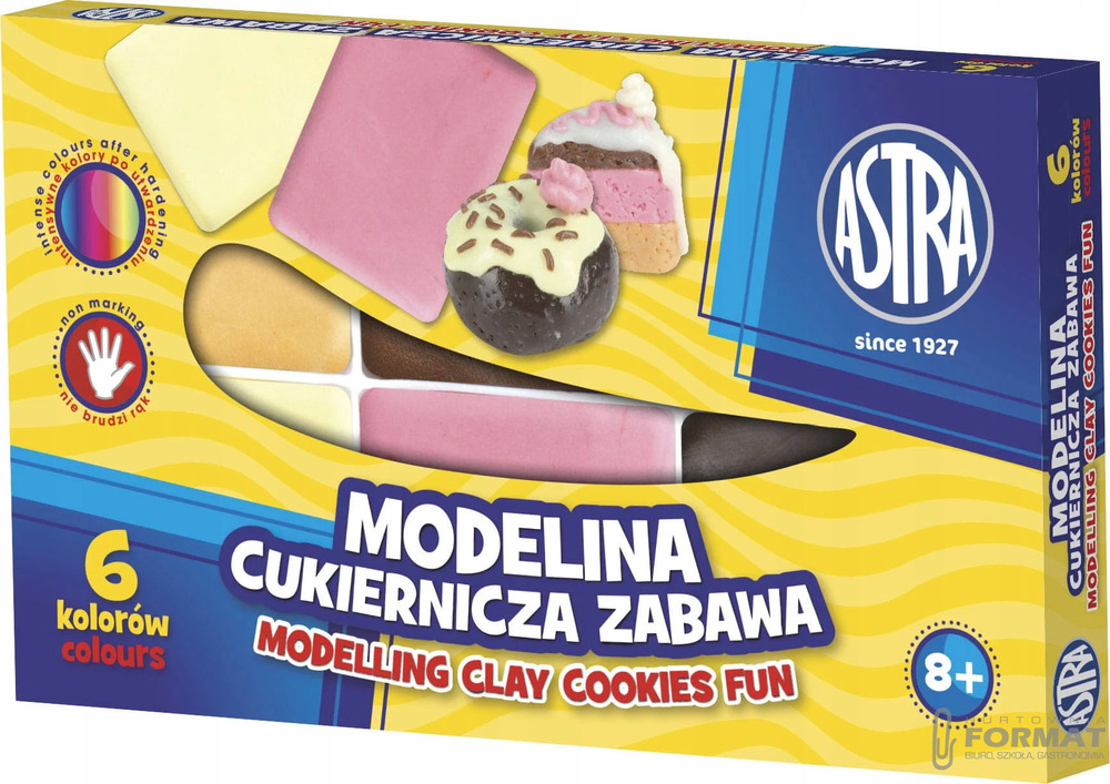Modelina cukiernicza zabawa ASTRA 6 kolorów 1