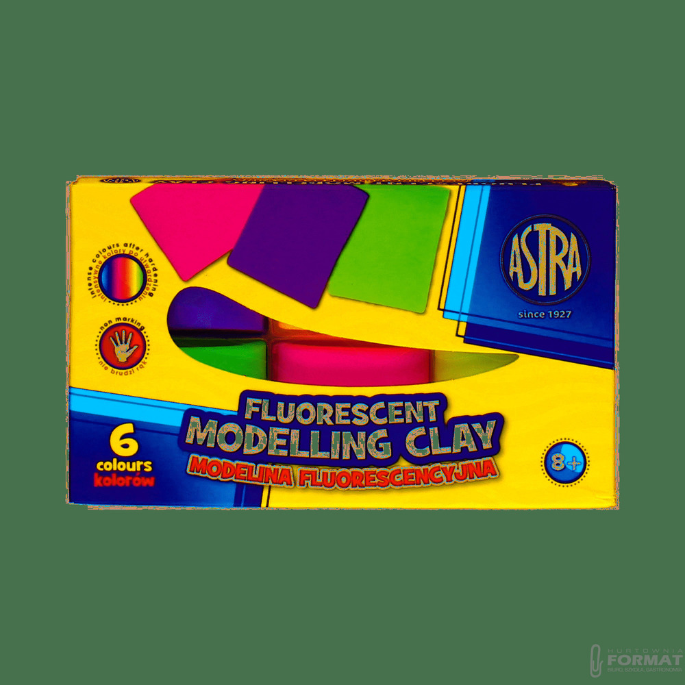 Modelina fluorescencyjna Astra 6 kolorów 1