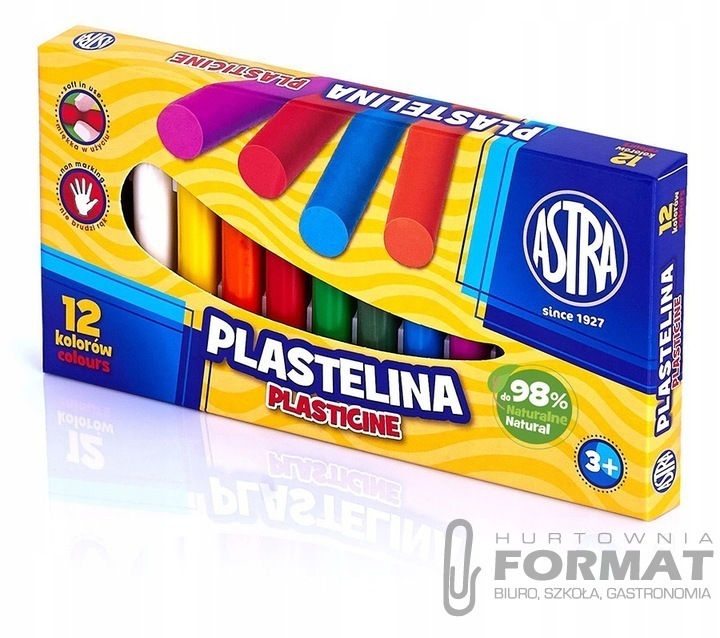 Astra Plastelina szkolna 12 kolorów 1