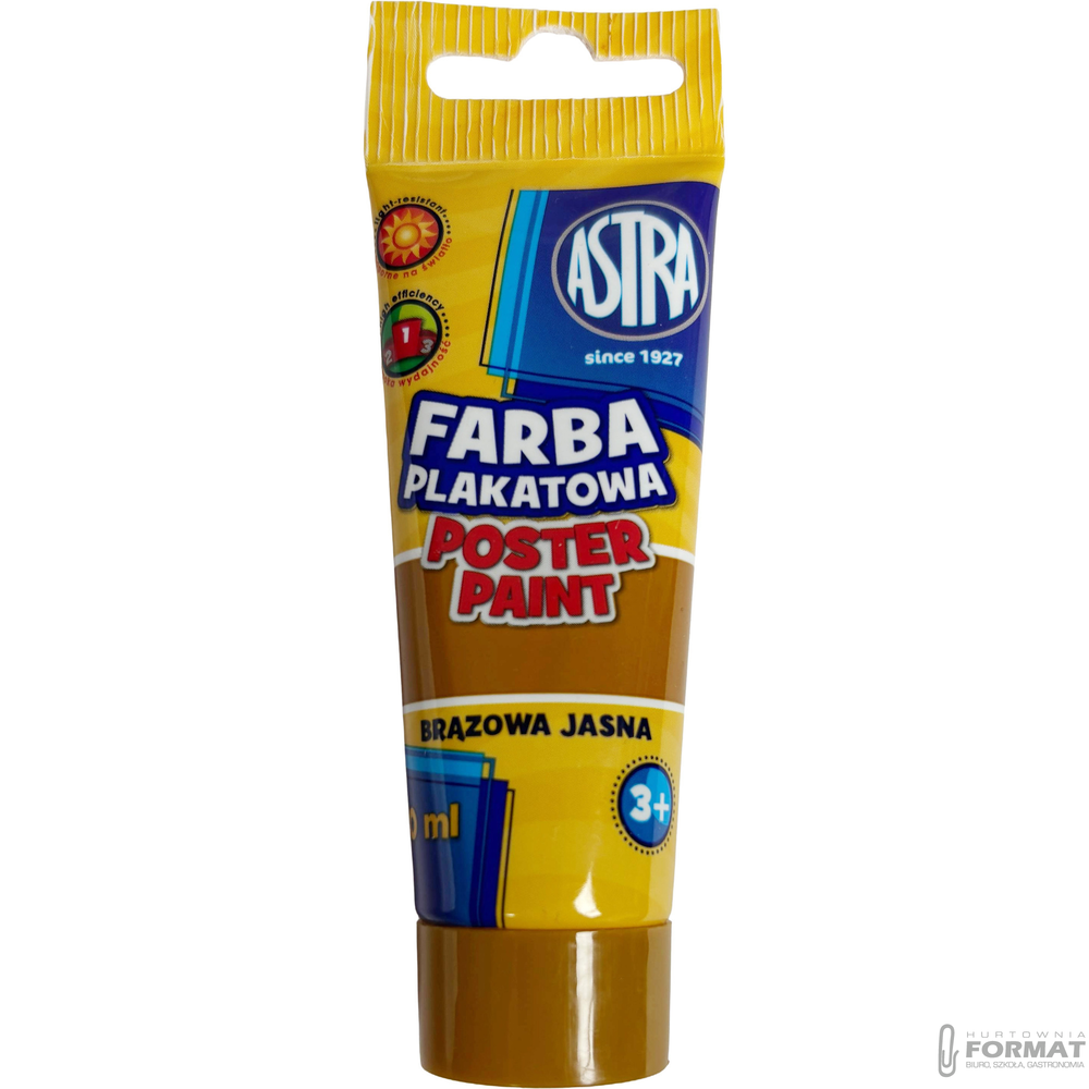 Farba plakatowa Astra, jasnobrązowa 30 ml 1