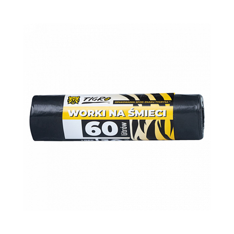 WORKI NA ŚMIECI LDPE 60L A10 czarne 1
