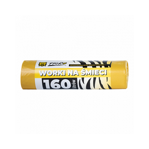 WORKI NA ŚMIECI LDPE 160L A10 ŻÓŁTE 1
