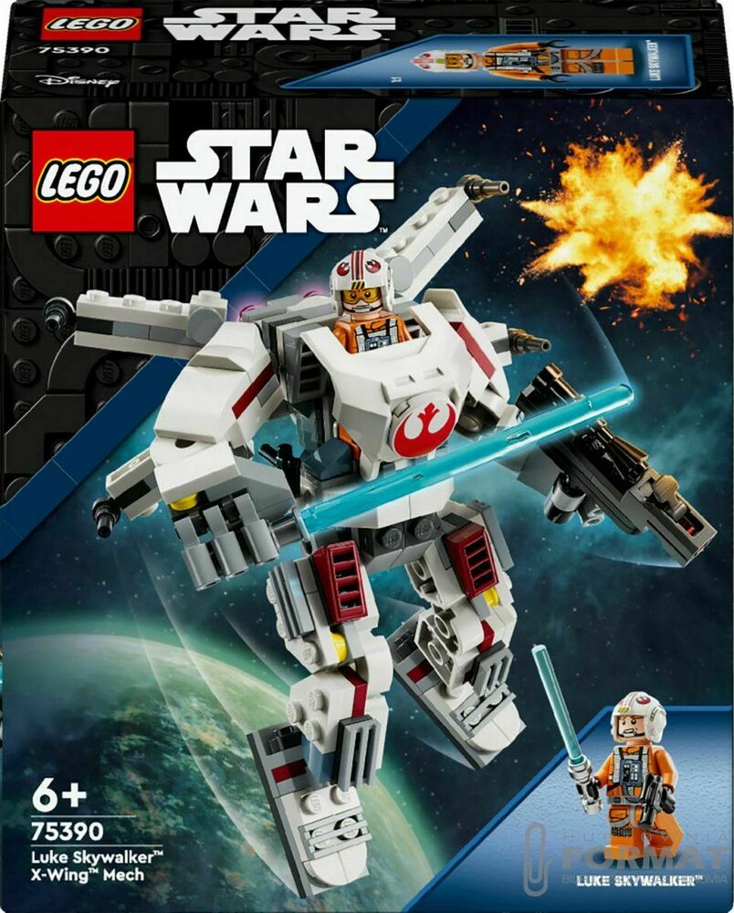 Klocki konstrukcyjne Lego Star Wars Mech X-Wing Lukea Skywalkera (75390) 1