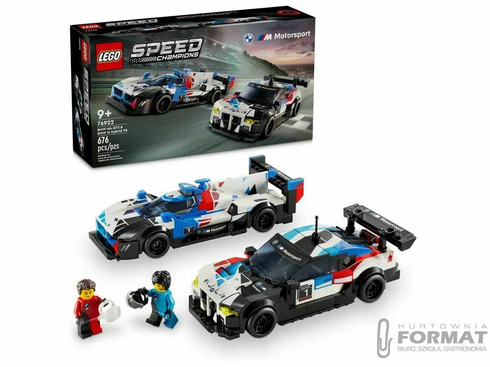Klocki konstrukcyjne Lego Speed Champions Samochody wyścigowe BMW M4 GT3 & BMW M Hybrid V8 (76922) 1