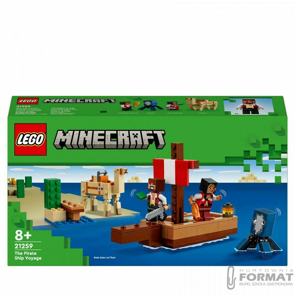 Klocki konstrukcyjne Lego Minecraft Rejs statkiem pirackim (21259) 1