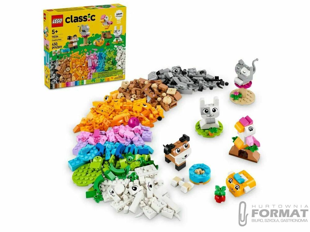 Klocki konstrukcyjne Lego Classic Kreatywne zwierzątka (11034) 1