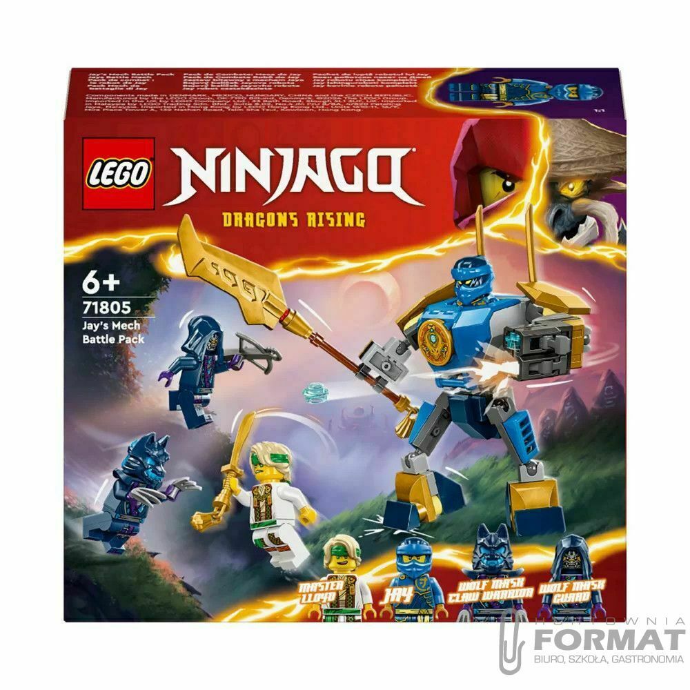 Klocki konstrukcyjne Lego Ninjago Zestaw bitewny z mechem Jaya (71805) 1