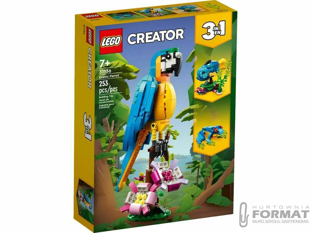 Klocki konstrukcyjne Lego Creator Egzotyvczna papuga (31136) 1