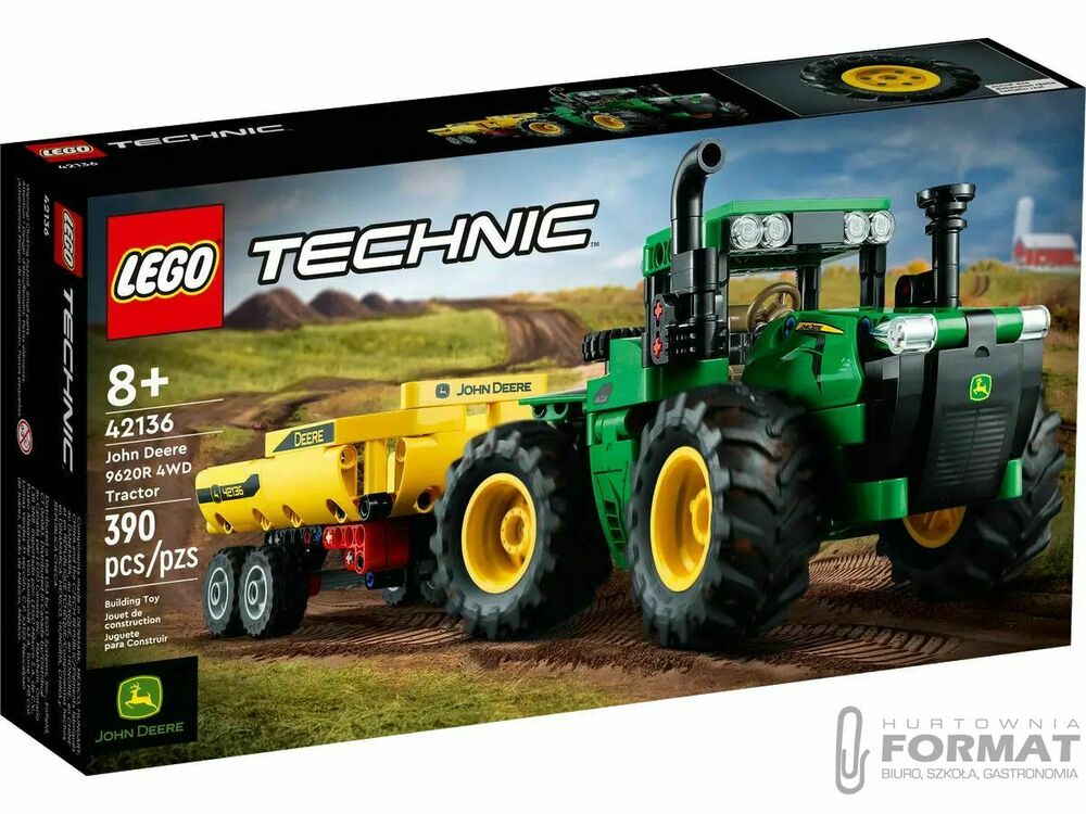 Klocki konstrukcyjne Lego Technic Traktor John Deere 9620R 4WD (42136) 1