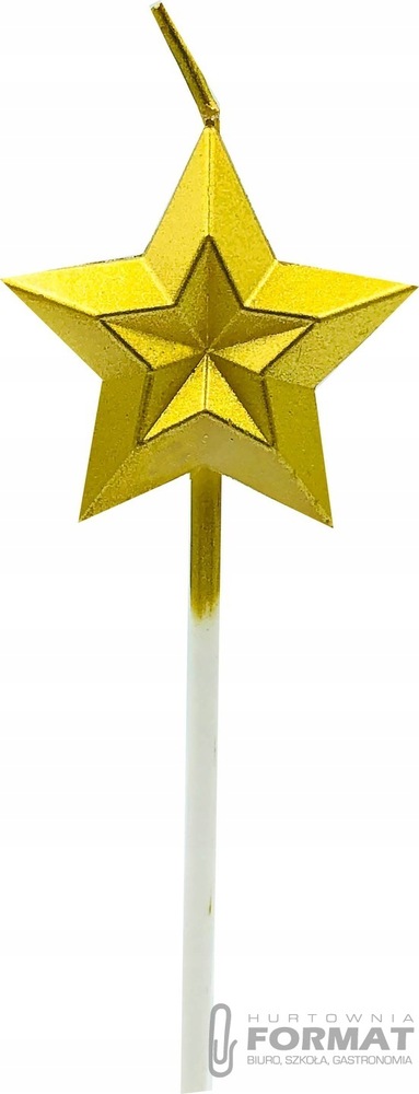 ŚWIECZKA GWIAZDKA GOLD 1