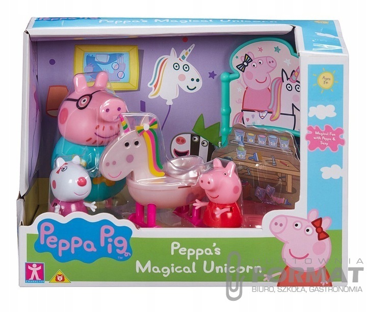 Peppa Zestaw jednorożec 3 figurki + akcesoria 0717 1