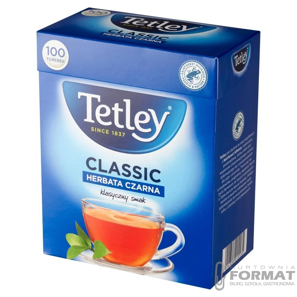 Tetley Classic Herbata czarna 150 g (100 x 1,5 g) 1