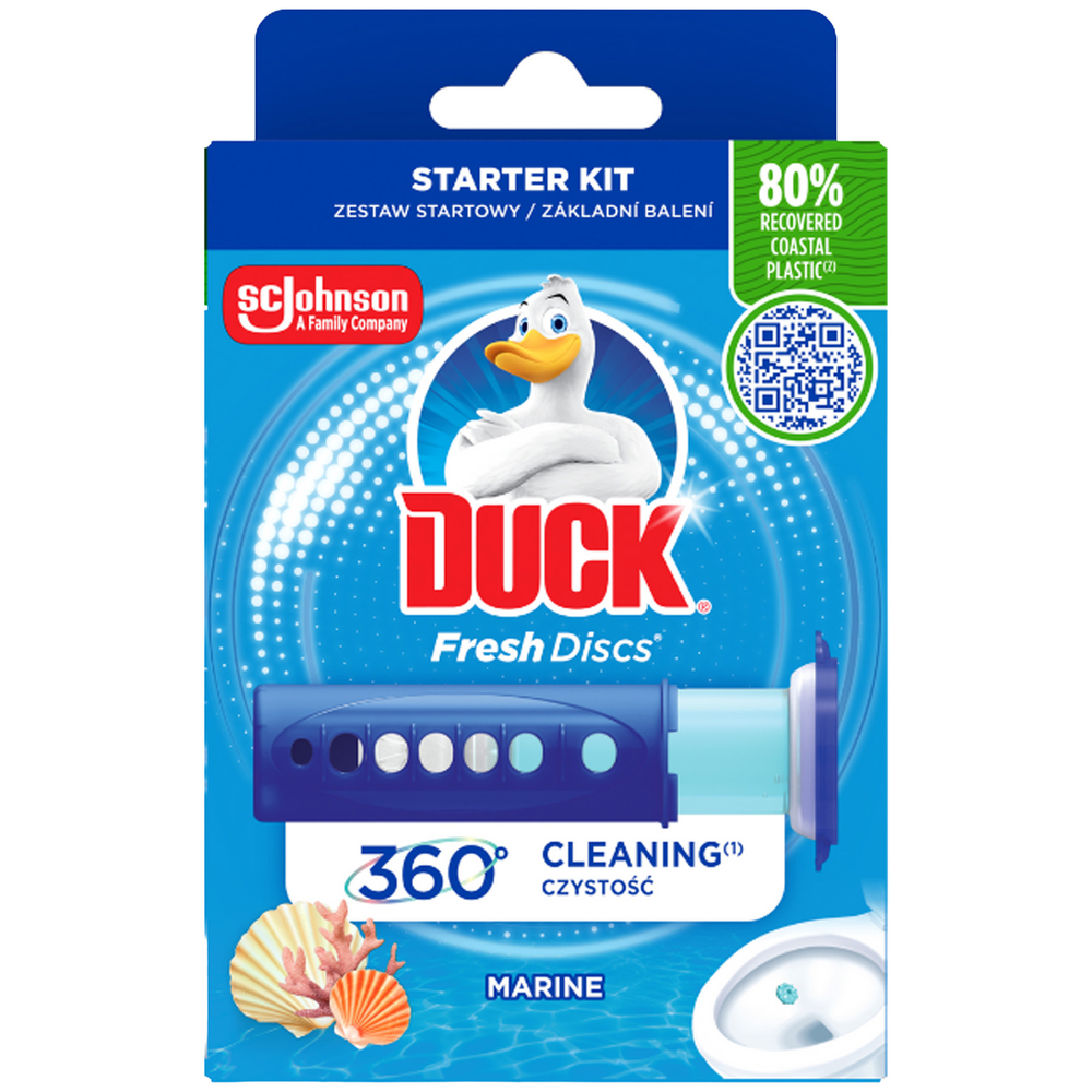 ŻEL DO WC DUCK KRĄŻKI ŻELOWE MARINE 1