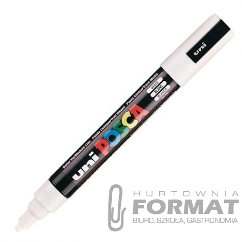 Marker plakatowy UNI POSCA PC-5M biały 1