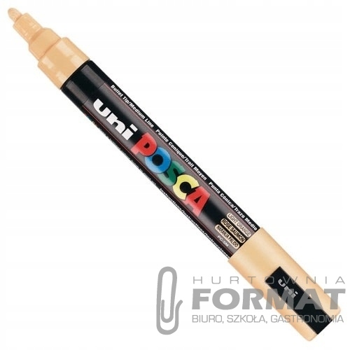 Marker plakatowy UNI POSCA PC-5M jasno pomarańczow 1