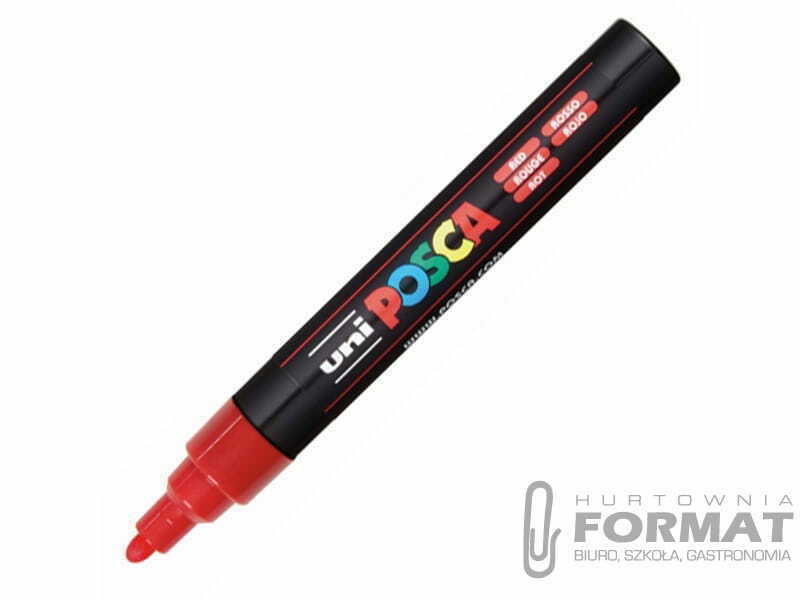 Marker plakatowy UNI POSCA PC-5M czerwony 1