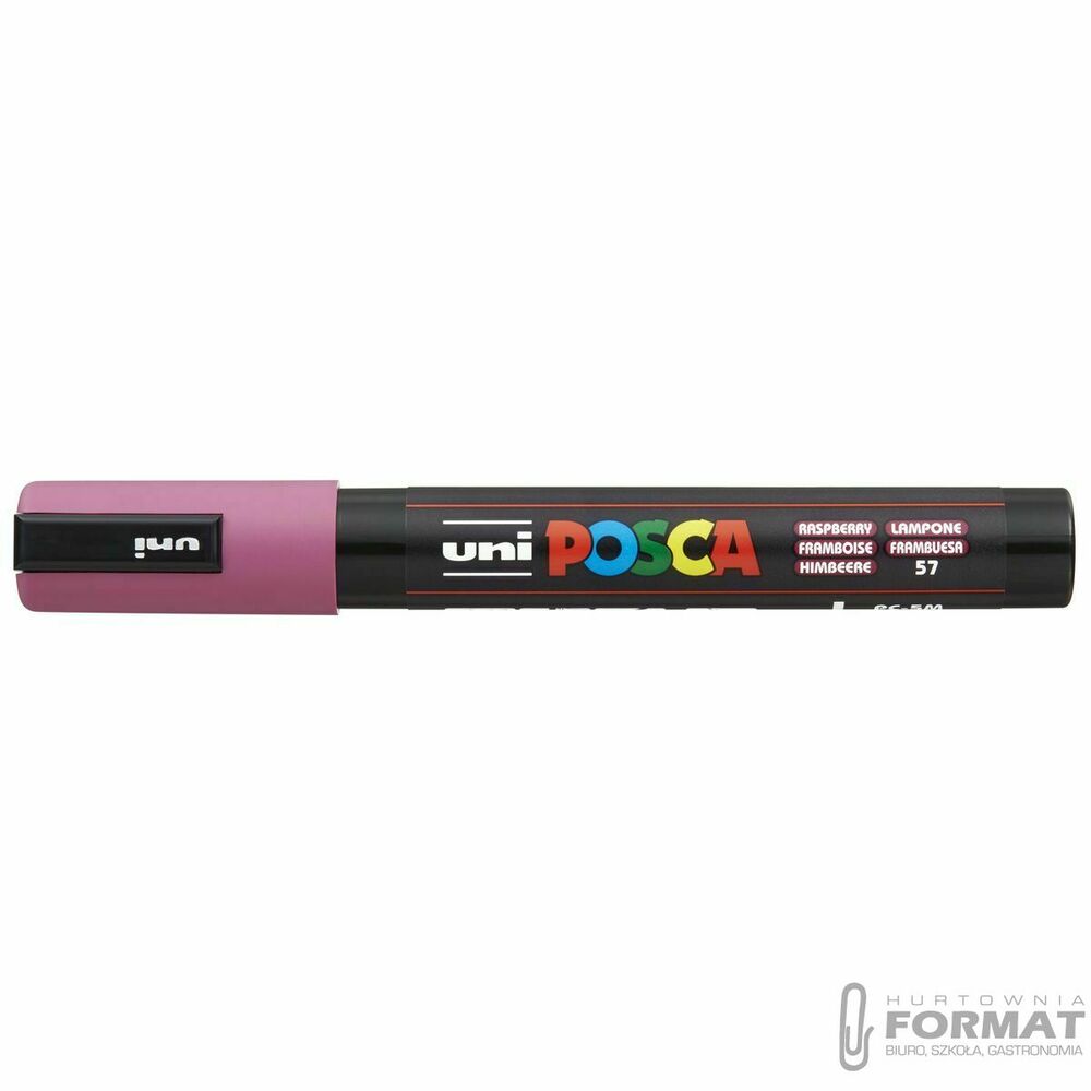 Marker suchościeralny Uni Posca malinowy 1,8-2,5mm okrągła końcówka (PC-5M) 1