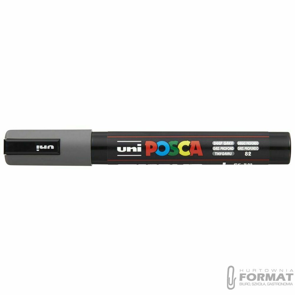 Marker plakatowy UNI POSCA PC-5M grafitowy 1