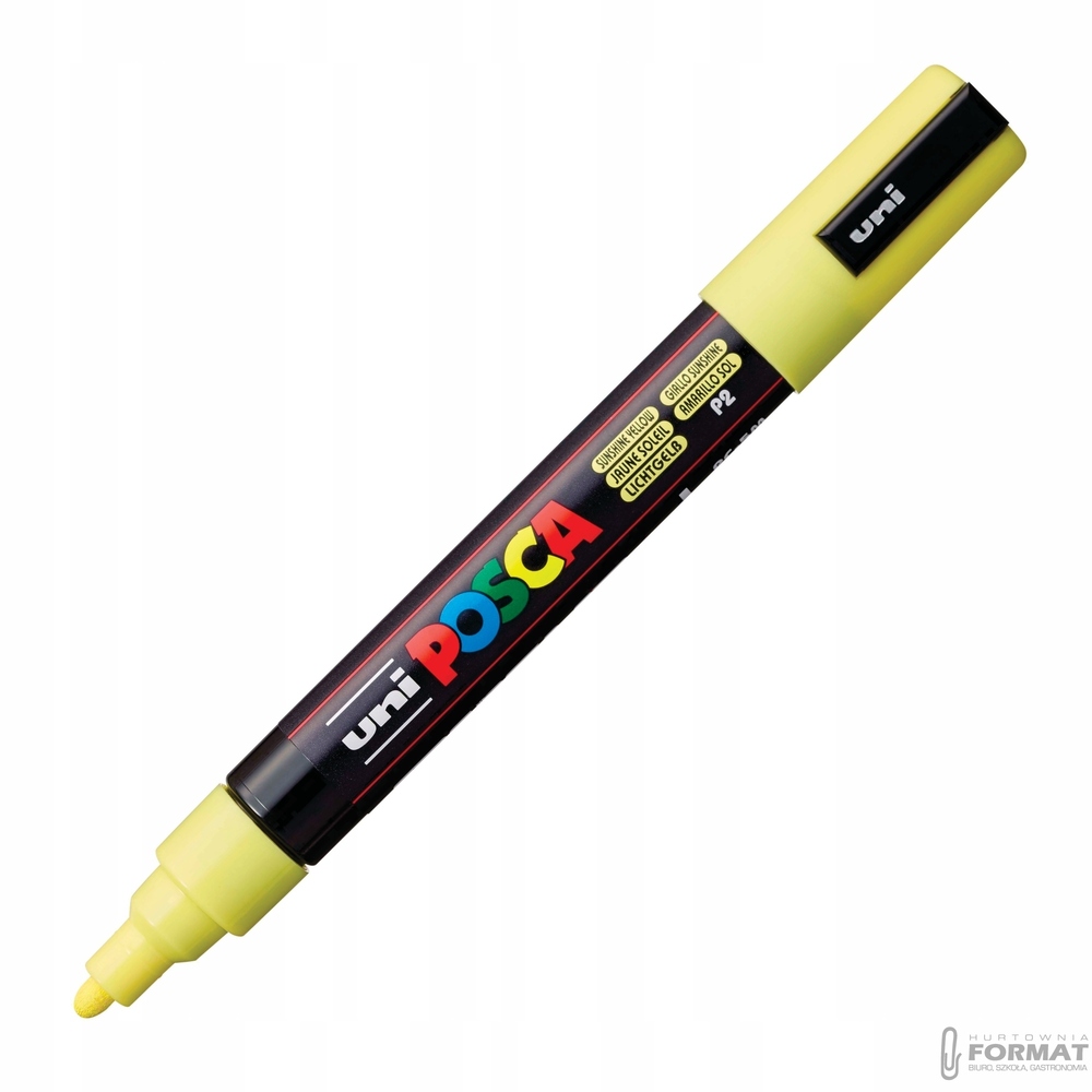 Marker plakatowy UNI POSCA PC-5M żółty pastelowy 1