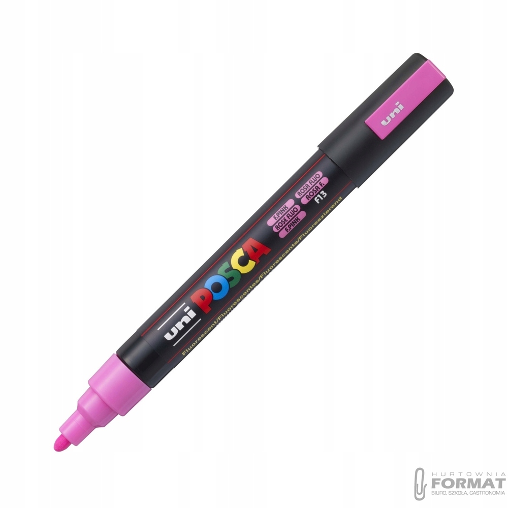 Marker plakatowy UNI POSCA PC-5M różowy fluo 1